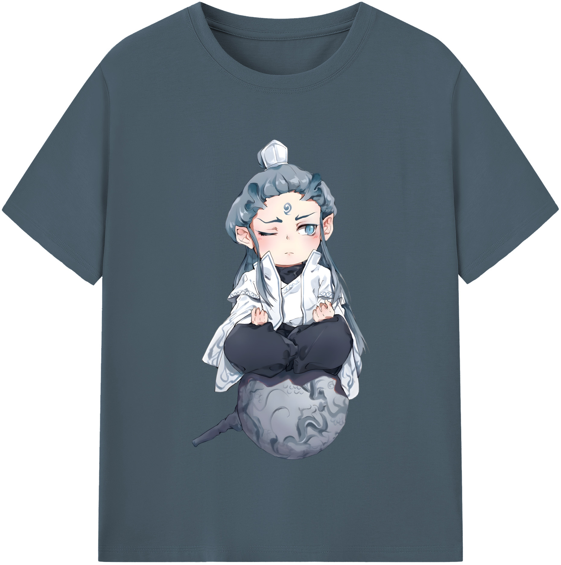 （画像用） Ne Zha 2 ナタ 魔童の大暴れ 綿100％半袖Tシャツ（フロントプリント）